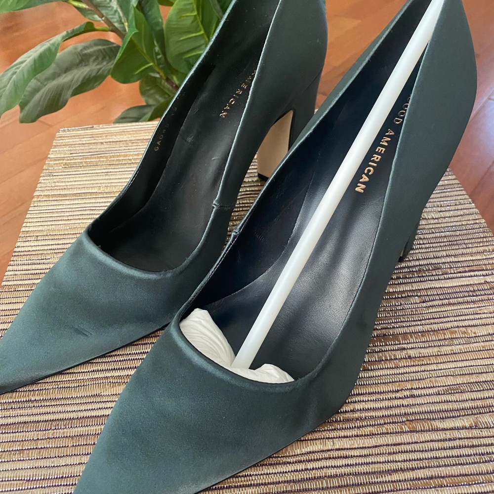 Good American Emerald Green Heels